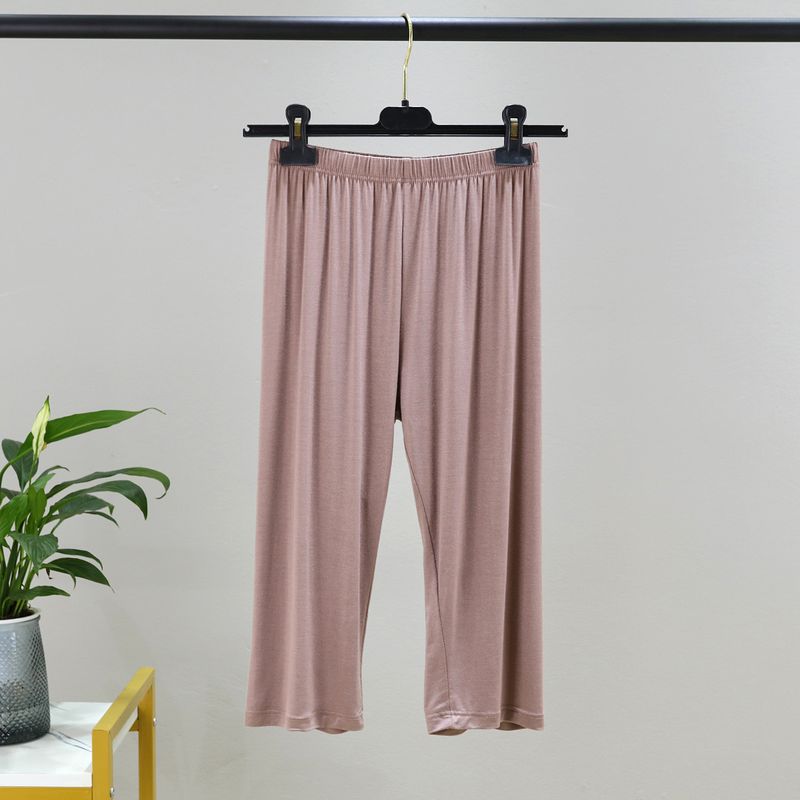 

Модальные укороченные брюки Женские летние для дома и улицы Тонкие домашние шорты больших размеров Свободные трусы Трусики Брюки от случайных конфузов Shallow khakis L (Recommendation 50.00 kg-65.00 kg