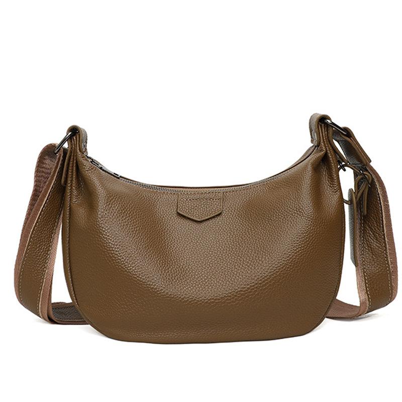 Dumpling-style Fashion Casual Crossbody Bag with Shoulder Strap, High-end Commuter Bag for Women