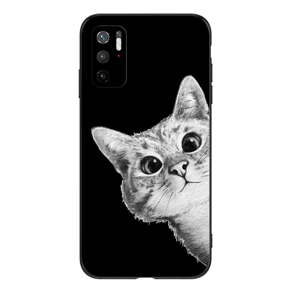 For Poco M3 Pro 5G Case 6.5" Xiaomi Redmi Note 10 5G Phone Back Cover Bumper POCOPHONE Black Tpu Case Lion Wolf Tiger Dragon