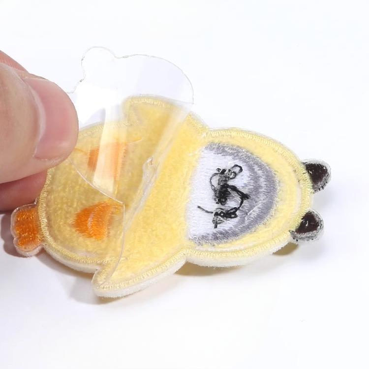 Self-Adhesive Down Jacket Patch Sticker Cartoon Bear Cloth Sticker Clothes Jacket Hole-Free Repair Repair Embroidery Sticker