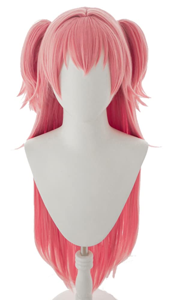 Cosplay Wig with Net, Airi Momoi (Momoi Airi), Pink, Heat-Resistant, Perfect for Cosplay, Photoshoots, and Festivals