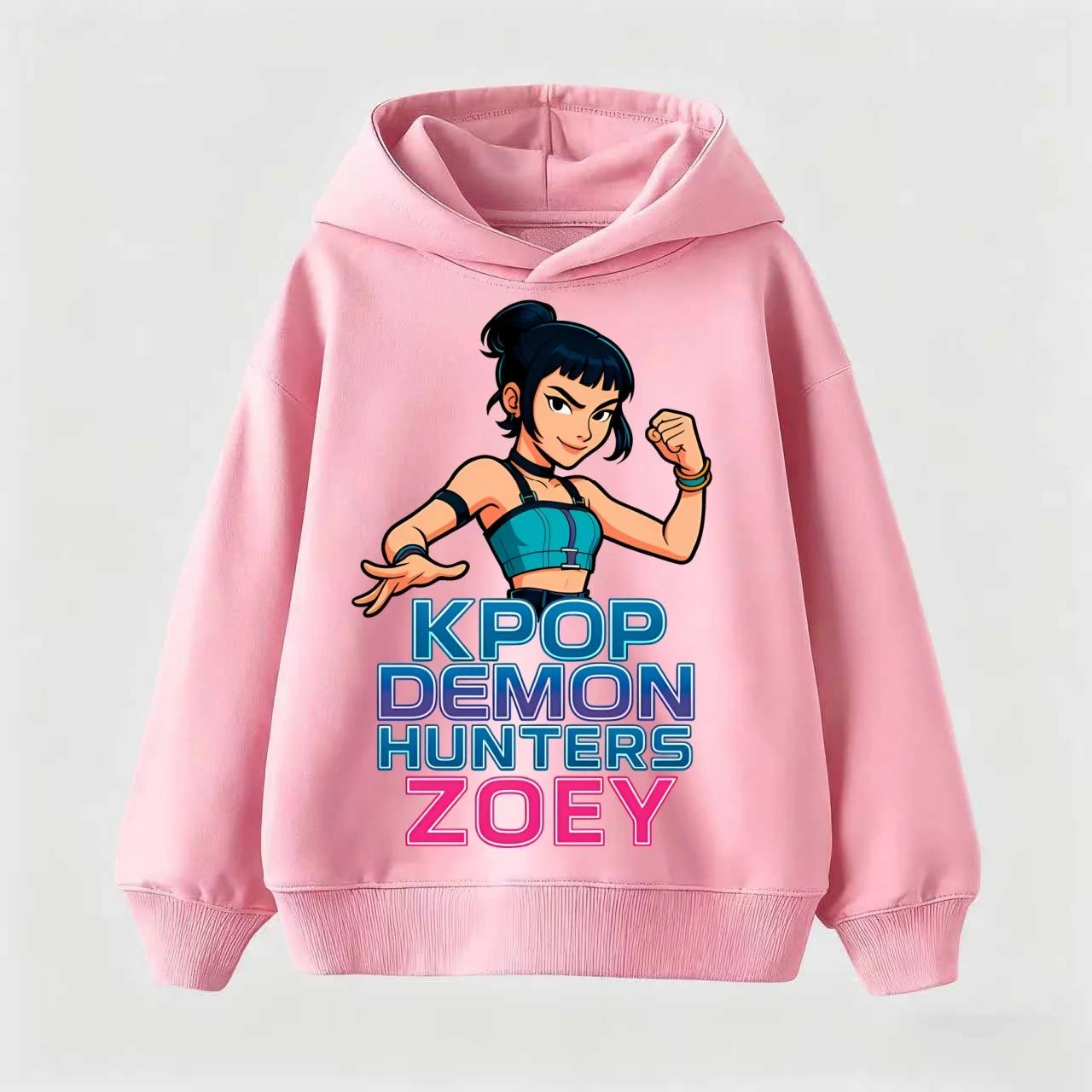 

2025 KPop Demon Hunter Cartoon Girl and Boy Hot Hoodie Korean Children s Trendy Casual Top Girl Casual Clothing 100