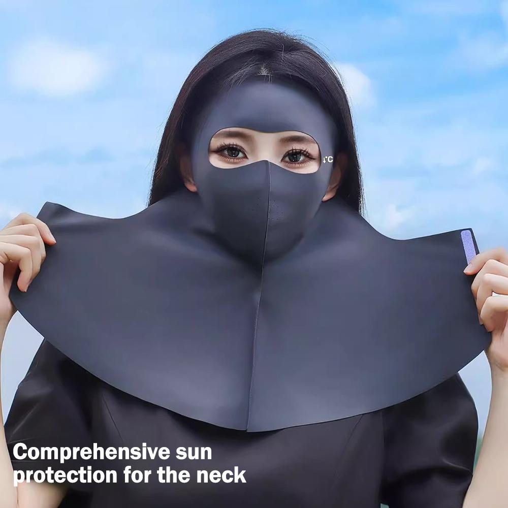 Güneş Kremi Maske Anti-UV İz Bırakmayan Yaz Maskesi Nefes Alabilen Buz Hissedilen Güneşlik Yüz Koruma Erkek Kadın Bisiklet Spor Maskesi