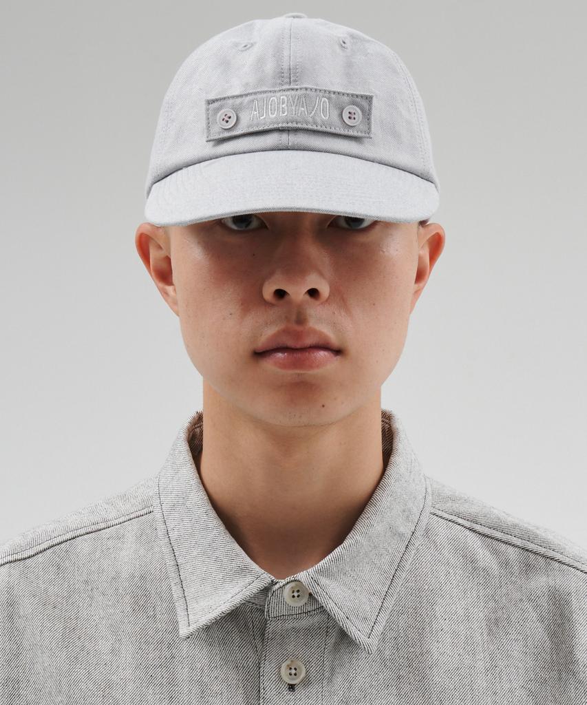 AJOBYAJO Logo Oxford Cap [Light Gray]