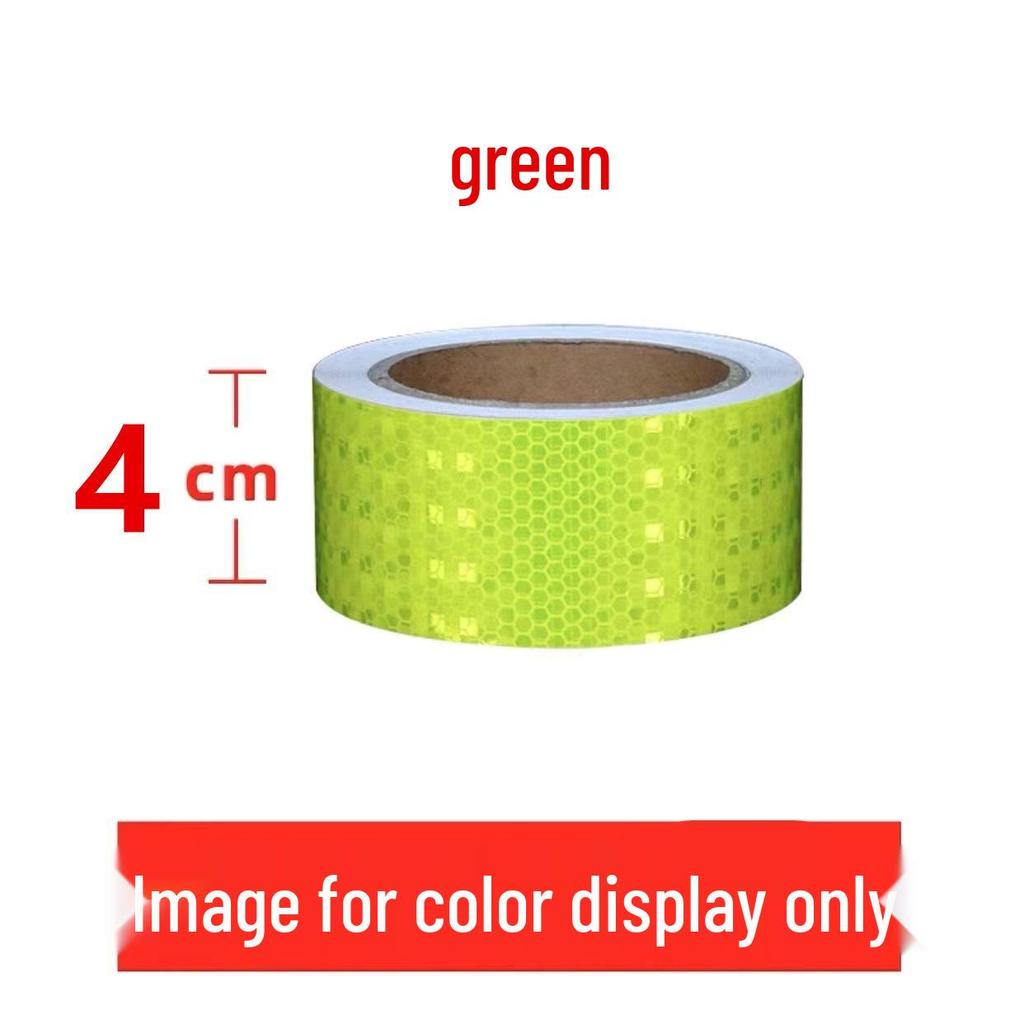 1cm Reflective Sticker for Bicycles, Cars, & Helmets - Luminous Warning Strip