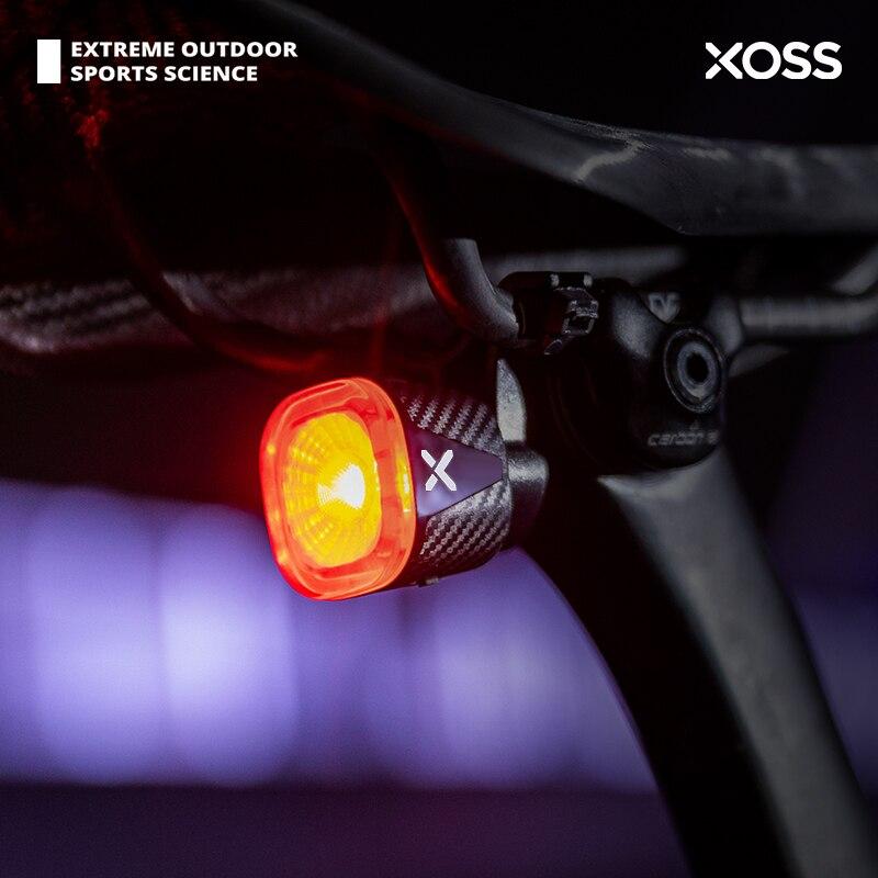 Luz Traseira de Bicicleta XOSS XR01 Inteligente com Sensor Automático de Freio LED Recarregável Impermeável Luz de Cauda para Ciclismo Acessórios de Bicicleta