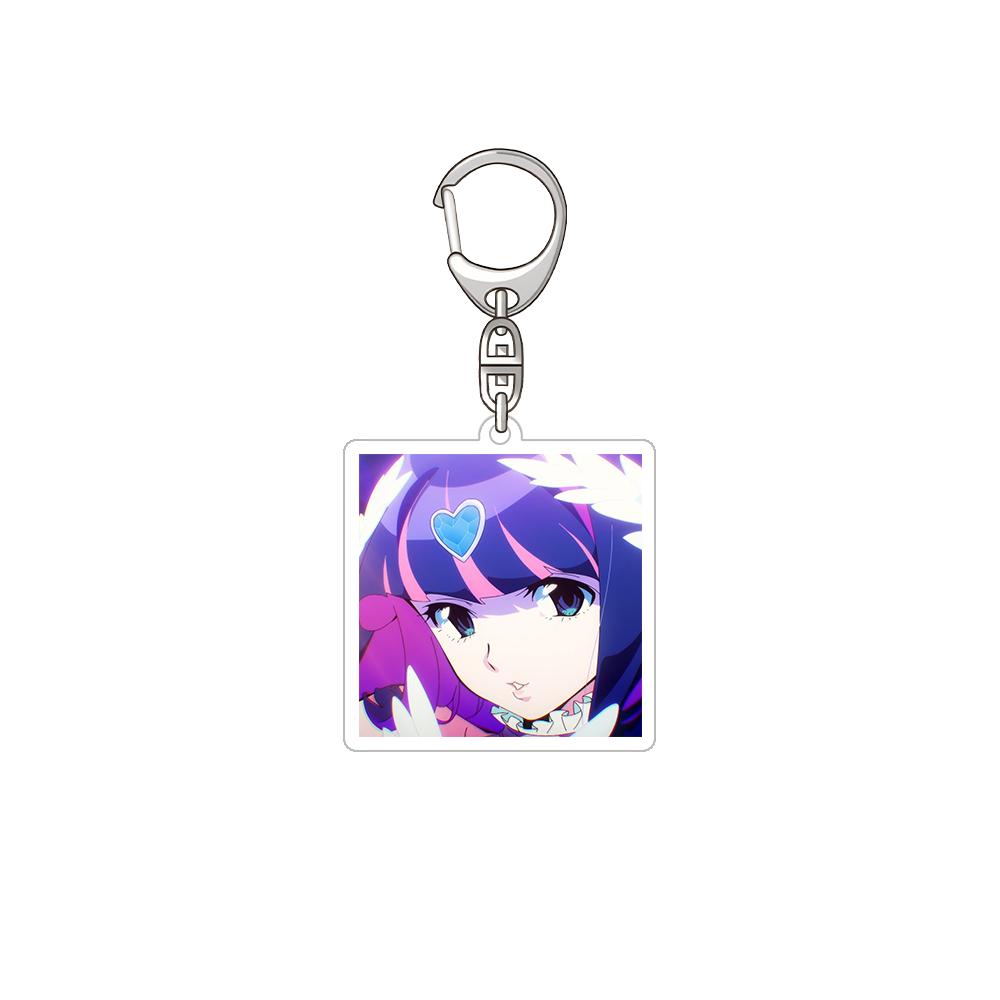 

Panty & Stocking with Garterbelt Panty Stocking Scanty Kneesocks Polyester Polyurethane Official HD Acrylic Keychain Bag pendant 6 cm