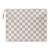 Louis Vuitton Poche Toilette Damier Azur Beschichtetes Canvas Kulturtasche Damen Kulturtasche Beige N40929