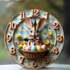 25x25cm Wooden Wall Clock Using Plywood with a Beautiful Natural Wood Veneer