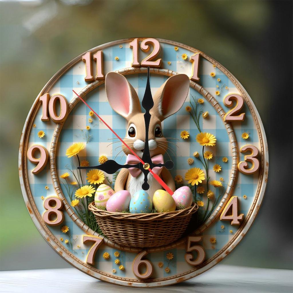25x25cm Wooden Wall Clock Using Plywood with a Beautiful Natural Wood Veneer