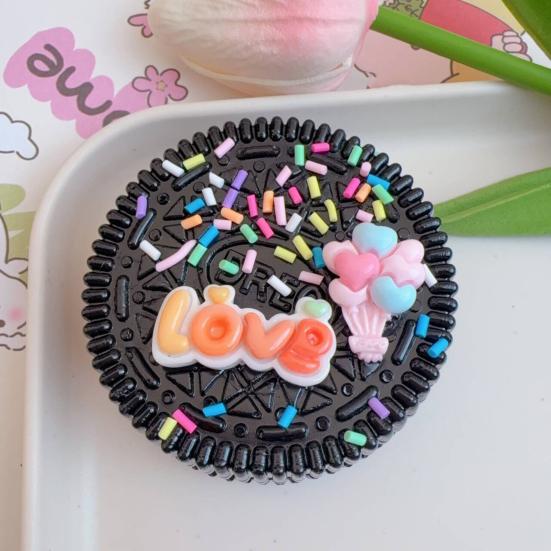 1/2Pcs Sandwich Cookie Squeeze Toy Stress Relief Biscuit Sensory Pinch Toy Kids Teens Adults Soft TPR Simulation Food Fidget Toy