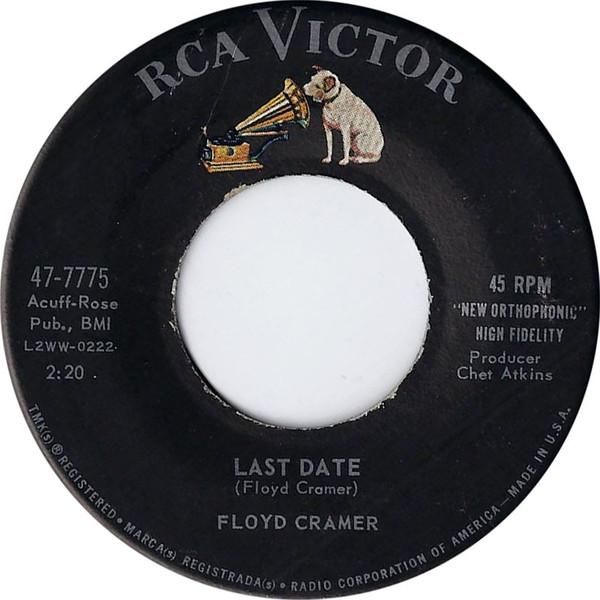 

7-дюймовая пластинка FLOYD CRAMER - Last Date 477775 RCA Victor 1960 США Рок Б/У