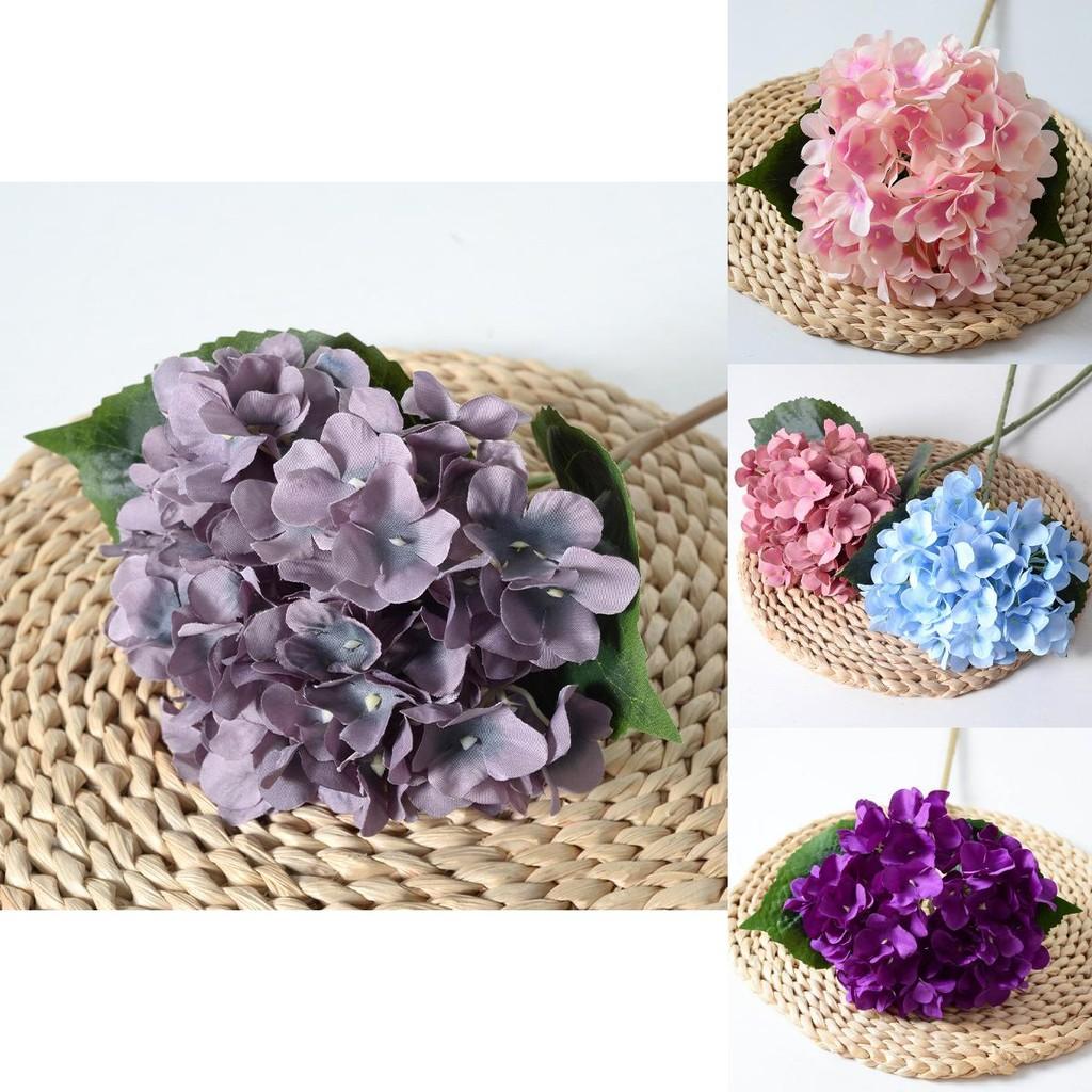 Silk Hydrangea Flower Artificial Wedding Decoration Home Party Photography Prop