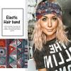 Knot Headband, Color Blocked Pattern Printed Sports Headband, Fashionable Polka Dot Wide Edge Elastic Headband
