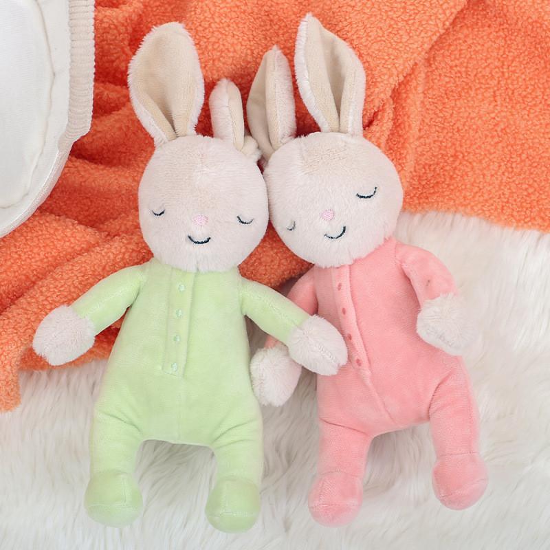 Adorable Sleeping Bunny Plush Doll For Kids Soft Comforting Toy For Girls