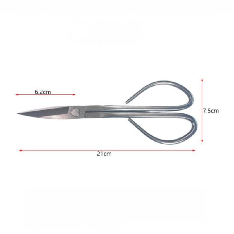 Stainless Steel Long Handle Gardening Shears Sharp Pruning Trimmer for Small Potted Bonsai Home Balcony Garden Care