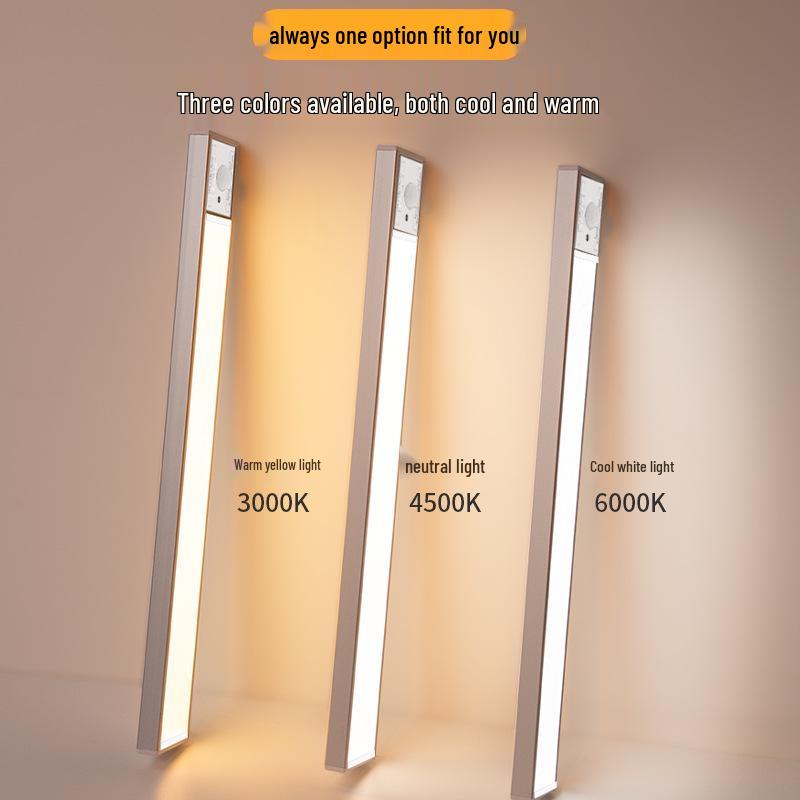 Rechargeable LED Motion Sensor Night Light Strip for Cabinets and Wardrobes