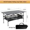 Picnic Camping Table Portable Carbon Steel Strong Load-bearing Capacity Folding Desks Suitable for Fishing Barbecue Furniture