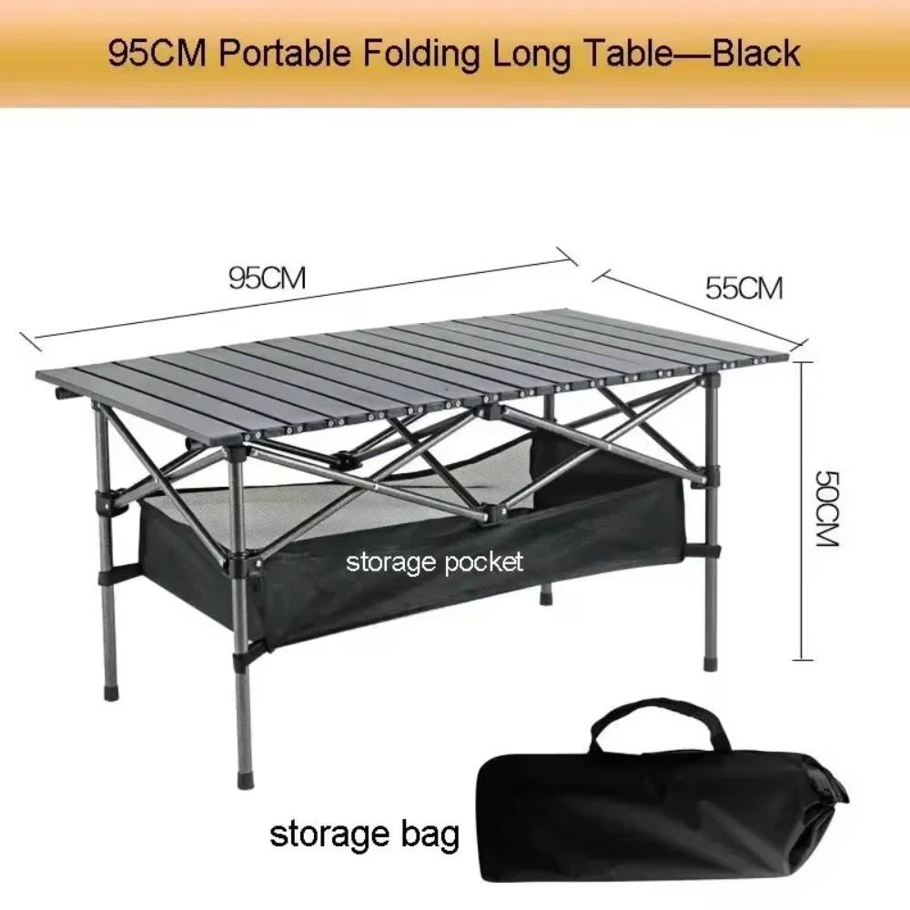Picnic Camping Table Portable Carbon Steel Strong Load-bearing Capacity Folding Desks Suitable for Fishing Barbecue Furniture