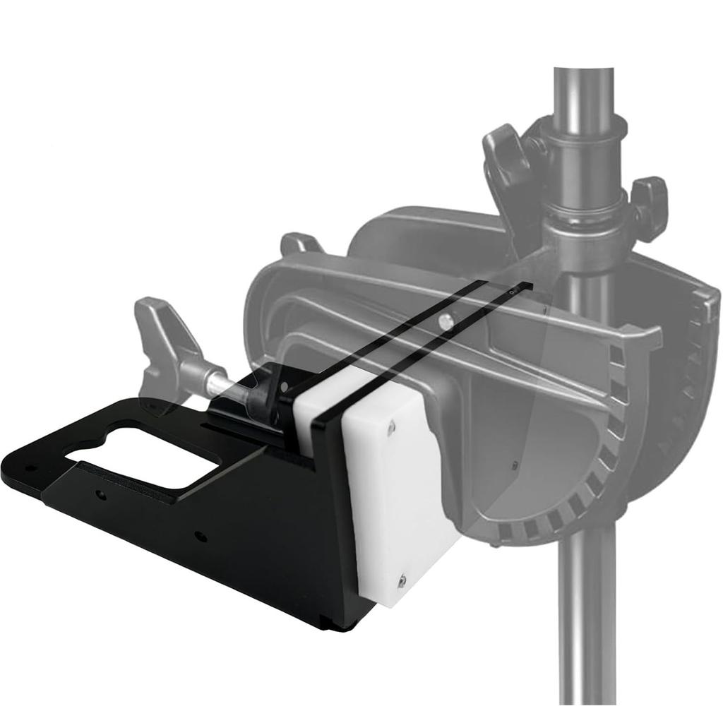 Aluminium Transom Trolling Motor Mount for Kayaks, 5mm Thickness Transom Mount, Kayak Trolling Motor Mount with Locking Lip, Trolling Motor Bracket