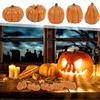 80pcs Mini Pumpkin Ornaments Small Artificial Pumpkins Table Halloween Decoration Resin Rustic Fall Harvest Thanksgiving Crafts