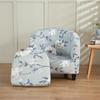 Floral Prints Single Armchair Cover Relax Spandex Single Seater Tub Club Couch Slipcover For Living Room Sofa Protector Covers