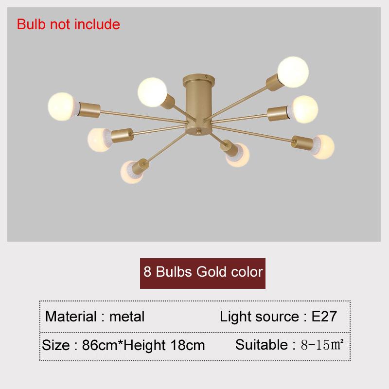 Decoration Home Chandelier Living Room Dining Table Light Vintage Ceiling Light Hanging Ceiling Lamps for Bedroom Flush Mount