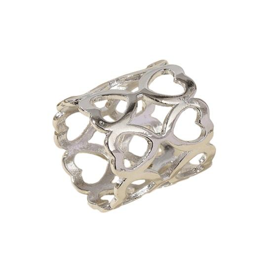 Hollow Out Love Scarf Buckle, Women Silk Scarves Clip, Scarf Ring Wrap Holder Clamp for Hair Accessory Bag Charm Belt Embellishment 2
