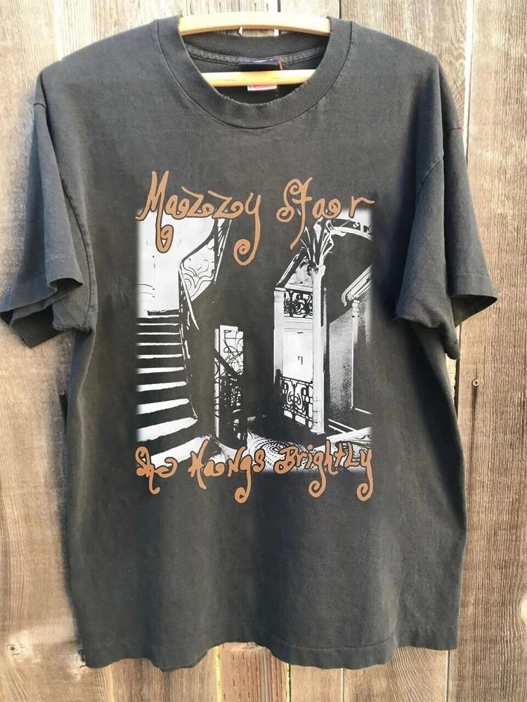 

Mazzy Star She Hangs Brightly Short Sleeve Charcoal Unisex T shirt Reprint Unisex T-Shirt M