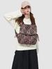 2025 Trendy Retro Leopard Print Canvas Drawstring Backpack - Large Capacity