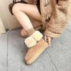 Fashion Buckle Strap Snow Boots Women Winter New Comfort Non Slip Platform Short Boots Height Increase Plush Thicken Warm Shoes