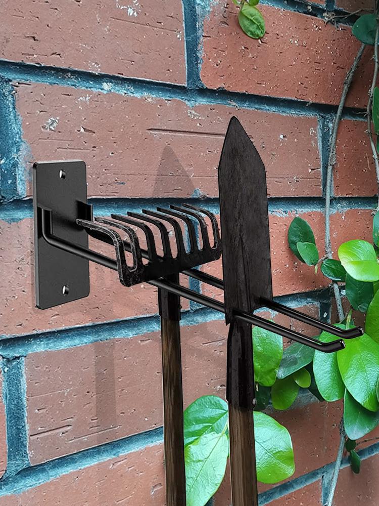 Tool Storage Wall Hooks Garden Tool Hanger Garage Storage Heavy Duty Wall Hooks For Rack Brooms Hoses Shovel Gardening Yard Tool