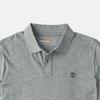 Timberland Solidne Logo Outdoor Casual Koszulka Polo z Krótkim Rękawem Męska Koszulki Polo Średni Szary Melanż A63YQ-052