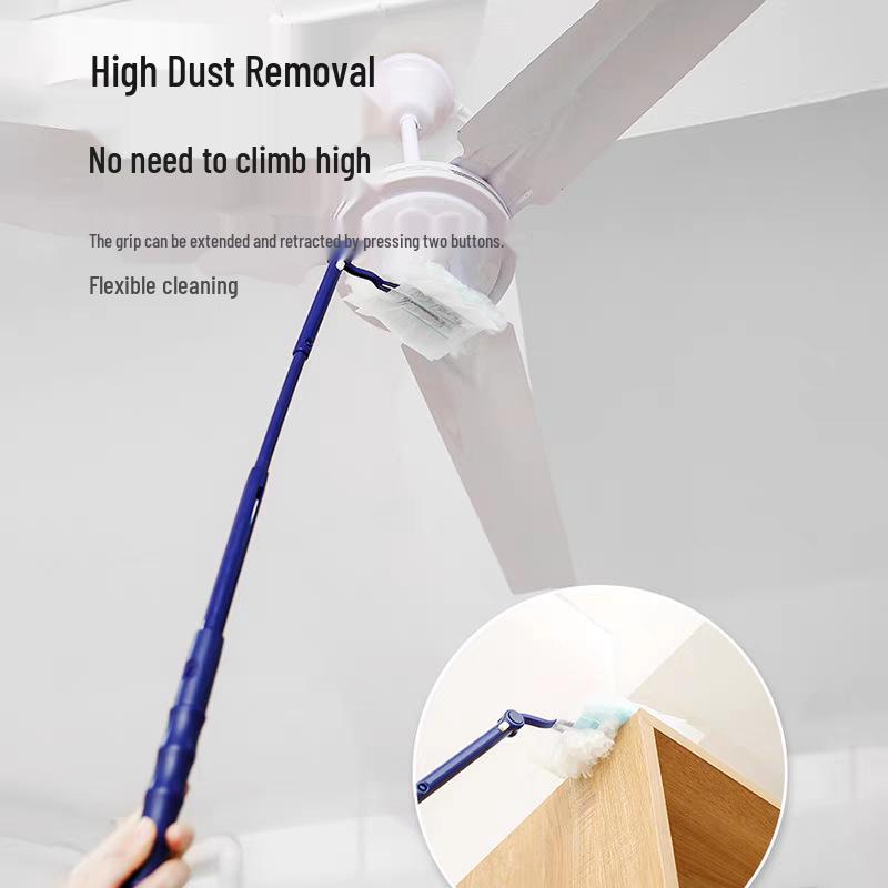 Plumeau Électrostatique Anti-poussière Jetable avec Tête Remplaçable
