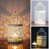 Hanging Bird Cage Candlestick Long-Lasting Iron Aromatherapy Holder  Interior Decor