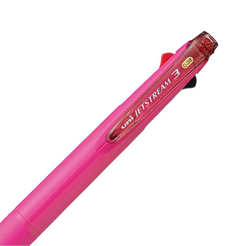 Mitsubishi Pencil 3 Color Ballpoint Pen Jet Stream 0.38 Rose Pink Easy To Write SXE340038.66
