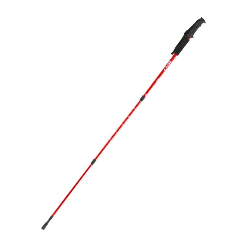 Ultra-Light Telescopic Aluminum Trekking Pole with T-Grip Handle for Hiking and Climbing