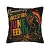 Juneteenth Day  June Th African American Pride Pillow Cover Printing Cushion Cover Decoration Pillow Case Cover Bedroom