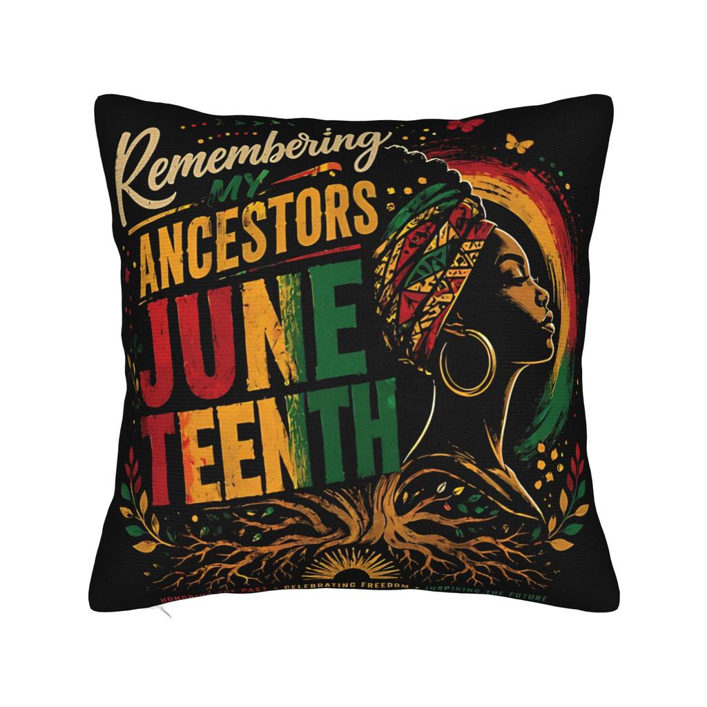 Juneteenth Day June Th African American Pride Pillow Cover Printing Cushion Cover Decoration Pillow Case Cover Bedroom