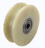 U / V Groove Wheel D:80mm (3inch) D:100mm (4inch) U / V Groove Nylon Mute Sliding Door Pulley Door Bearing Steel Rail Wheels