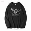 Fraud Dept Scam America T Shirt Vintage Washed Graphic Unisex Top For Everyday Wear Casual Homme Versatile Soft Breathable