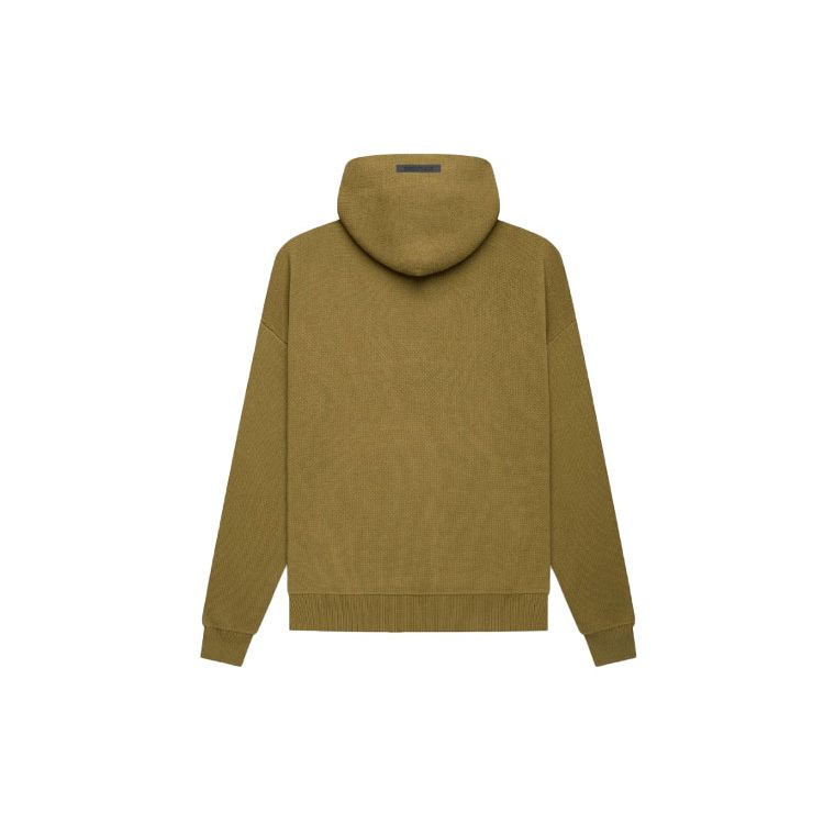 Fear of God Essentials FW21 Knit Pullover With Thick Logo Unisex Sweatshirt Amber FOG-FW21-015