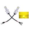 Pair 80W H3 Car Headlight 3570 2SMD LED Bulb Head Lamp 4000LM LED Chips Fog Bulb 6000K White Blue Yellow DC12V 24V