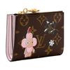 Louis Vuitton Lisa Mascot Zipper Design Coated Canvas Wallet Women Wallet Brown M15334