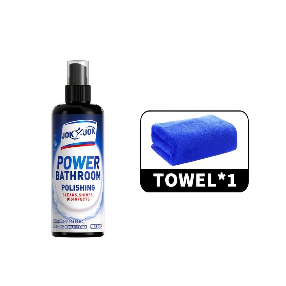 Полироль для металла для ванной, Полироль для стекла для ванной - Мощная полироль для стекла и металла для душевых дверей, плитки и нержавеющей стали, Ши