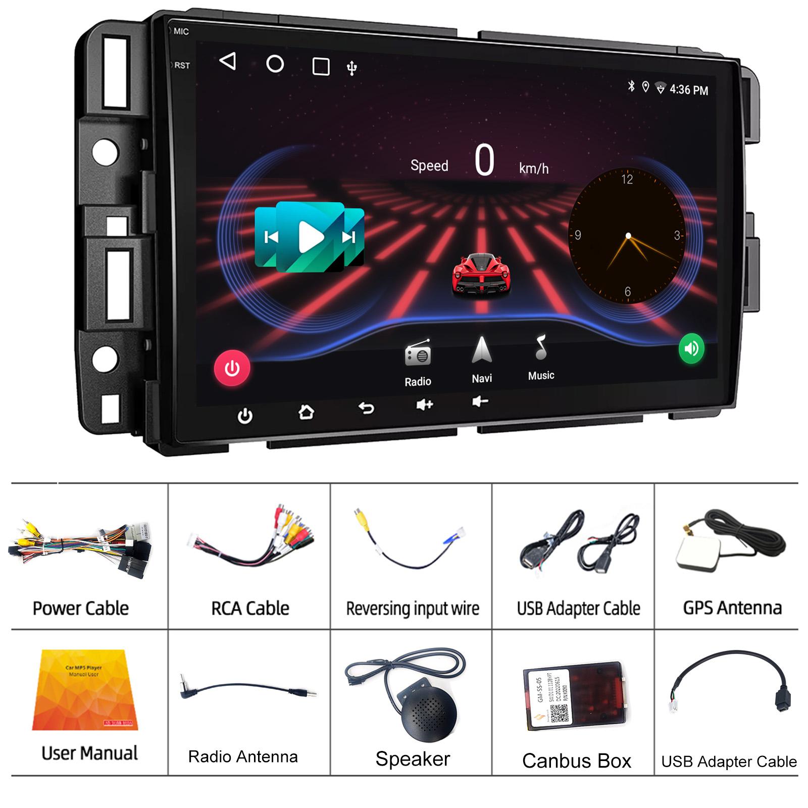 

Автомобильное радио 2 Din для GMC Chevrolet Chevy Yukon Sierra Acadia 2007-2012 Android GPS Navi Wi-Fi камера Carplay 4-core 2+32CP