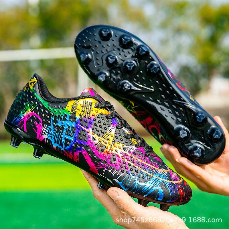 2025 new football shoes men's non-slip long nails broken nails professional football sports shoes special competition training shoes