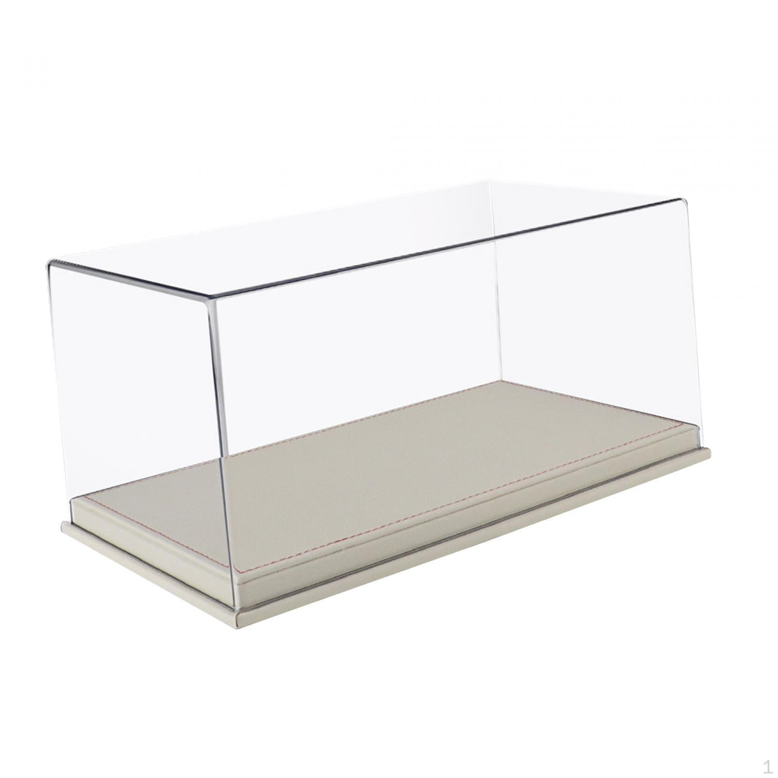 

1/24 Scale Diecast Car Display Case with Parking Lot Scene Cover Decorative for Gifts Alloy білий