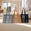 Drawstring Beach Toy Baskets Snaps Travel Wash Tote Bag Durable Portable Bath Storage Bag  Swimming