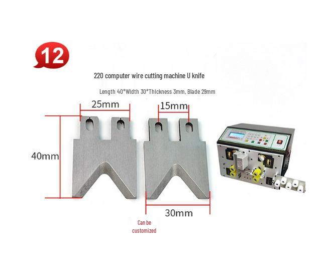 Tungsten Steel Blade for Automatic Wire Cutting and Stripping Machine